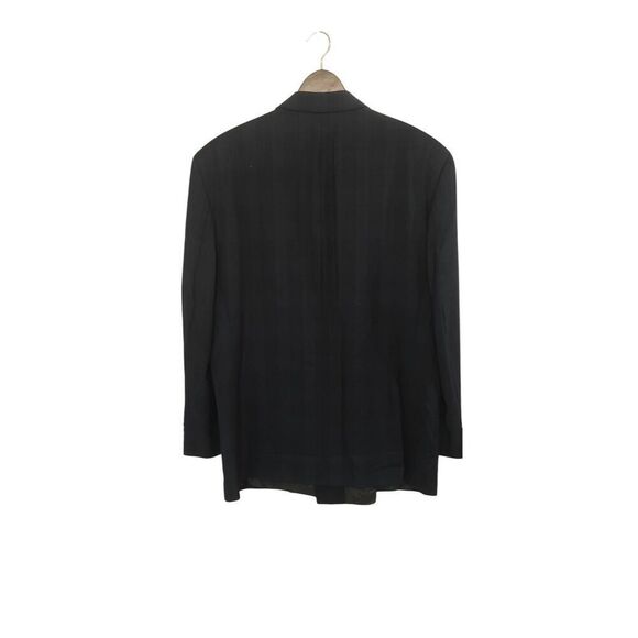 Desch Men's Italian Wool Double Breasted Tartan Plaid Sport Coat Size 44 Regular - Picture 11 of 13